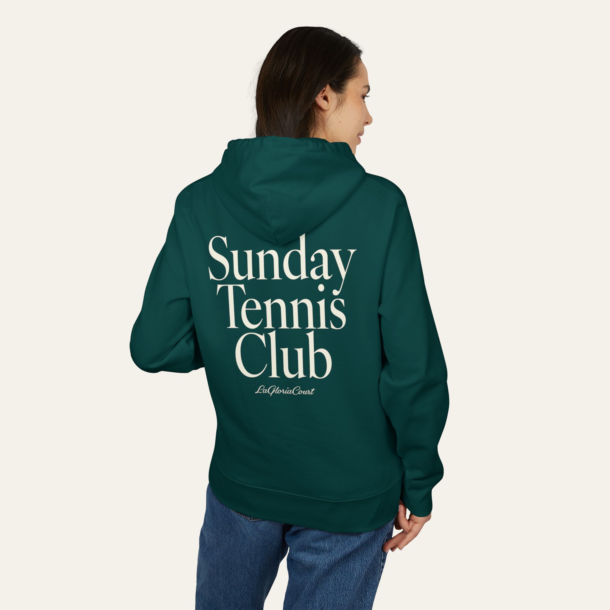 Sudadera unisex verde oscuro - Imagen 3