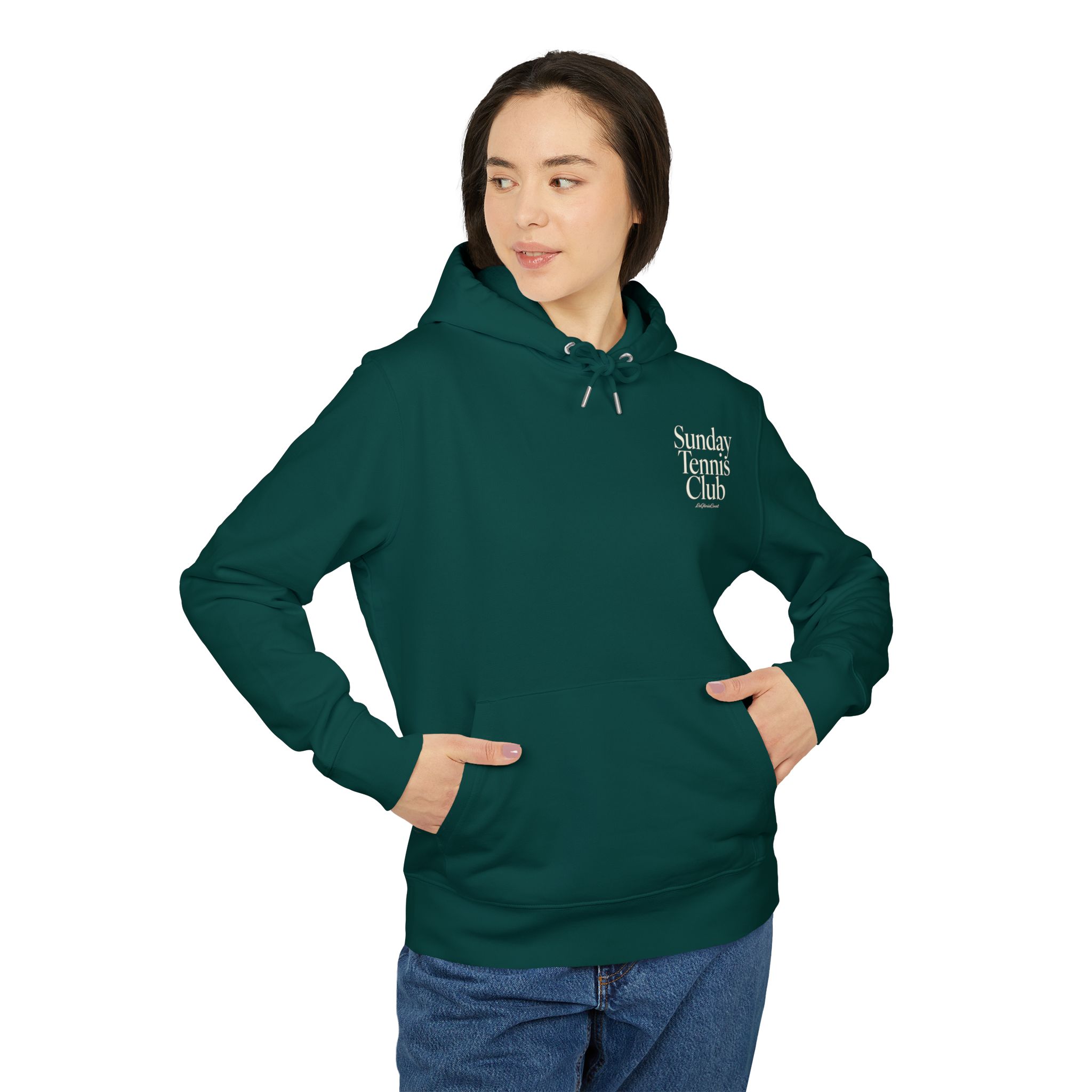 Sudadera unisex verde oscuro - Imagen 2