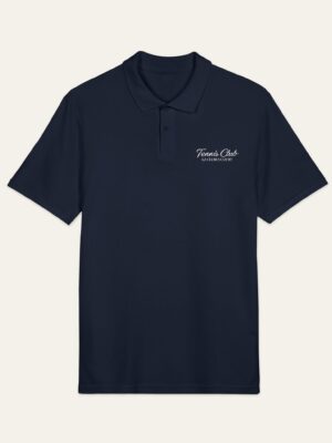 Polo Piqué unisex bordado azul navy