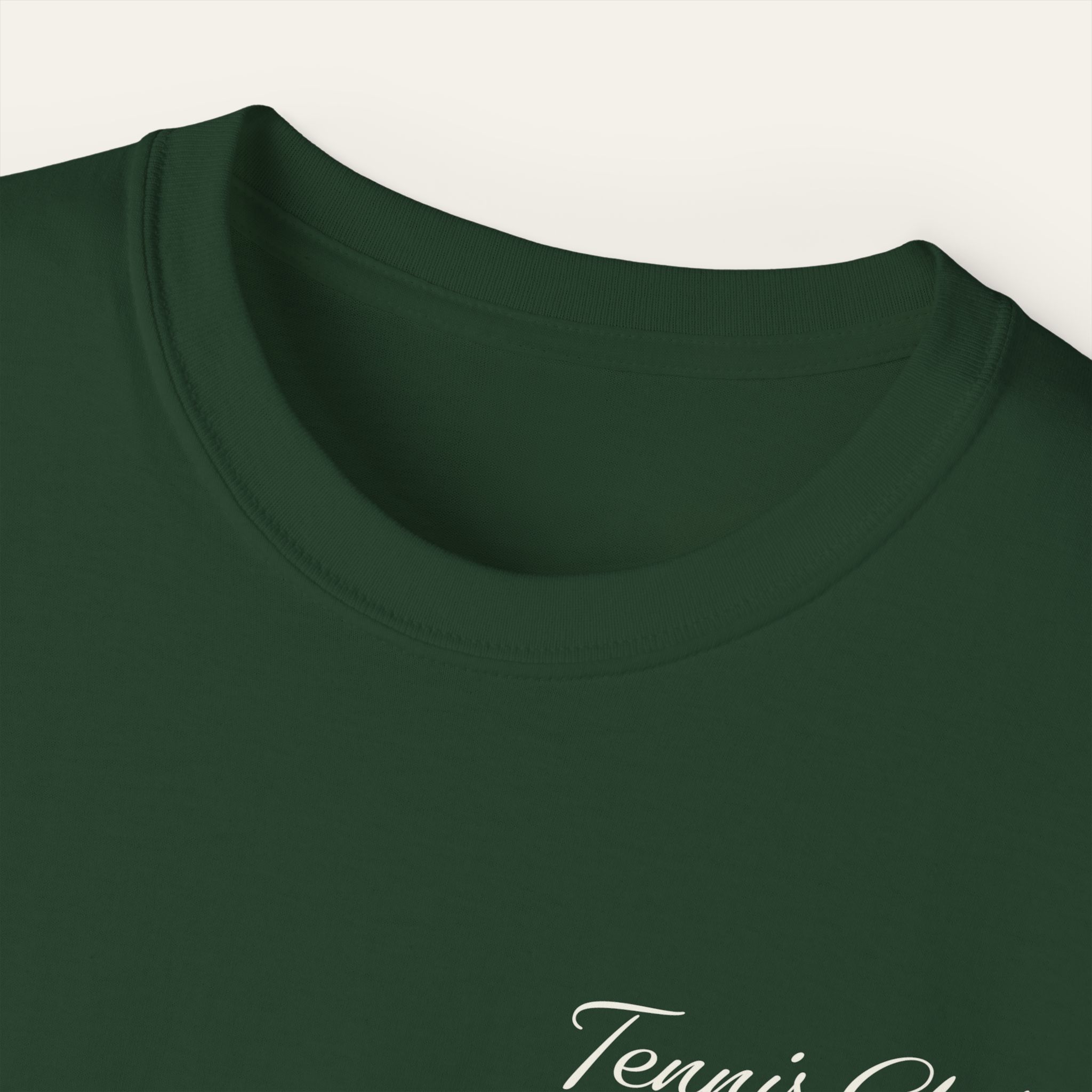 Camiseta verde bosque unisex con estampado en la espalda - Imagen 5